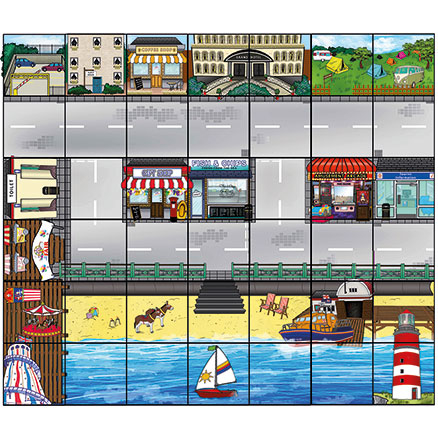 Bee-Bot Seaside Floor Mat, 90x105