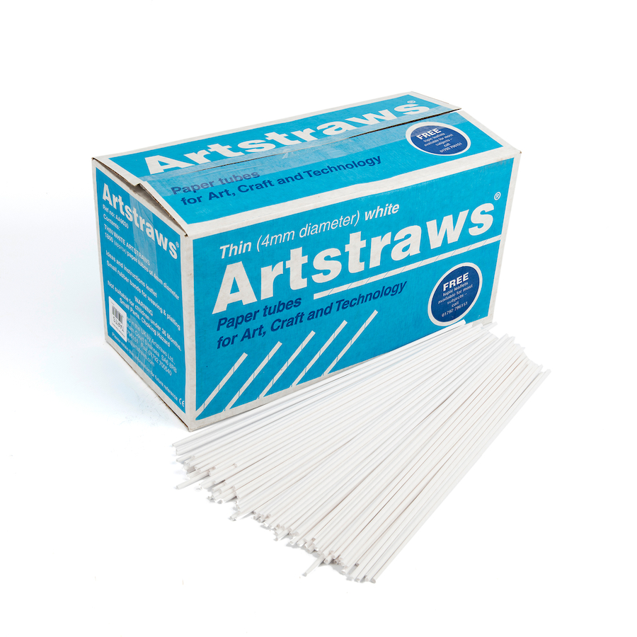 White Artstraws Jumbo 900pk