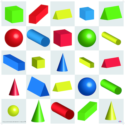 Bee-Bot Shapes, Colour and Size 3D-Mat