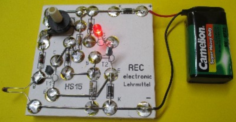 Temperaturregler Schmitt-Trigger Bausatz mit LED