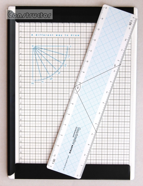 Klemmtafel DIN A4 mit Massstabslineal