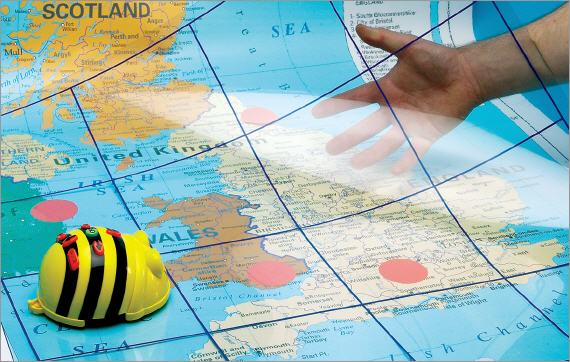 Bee-Bot Transparent Grid Mat