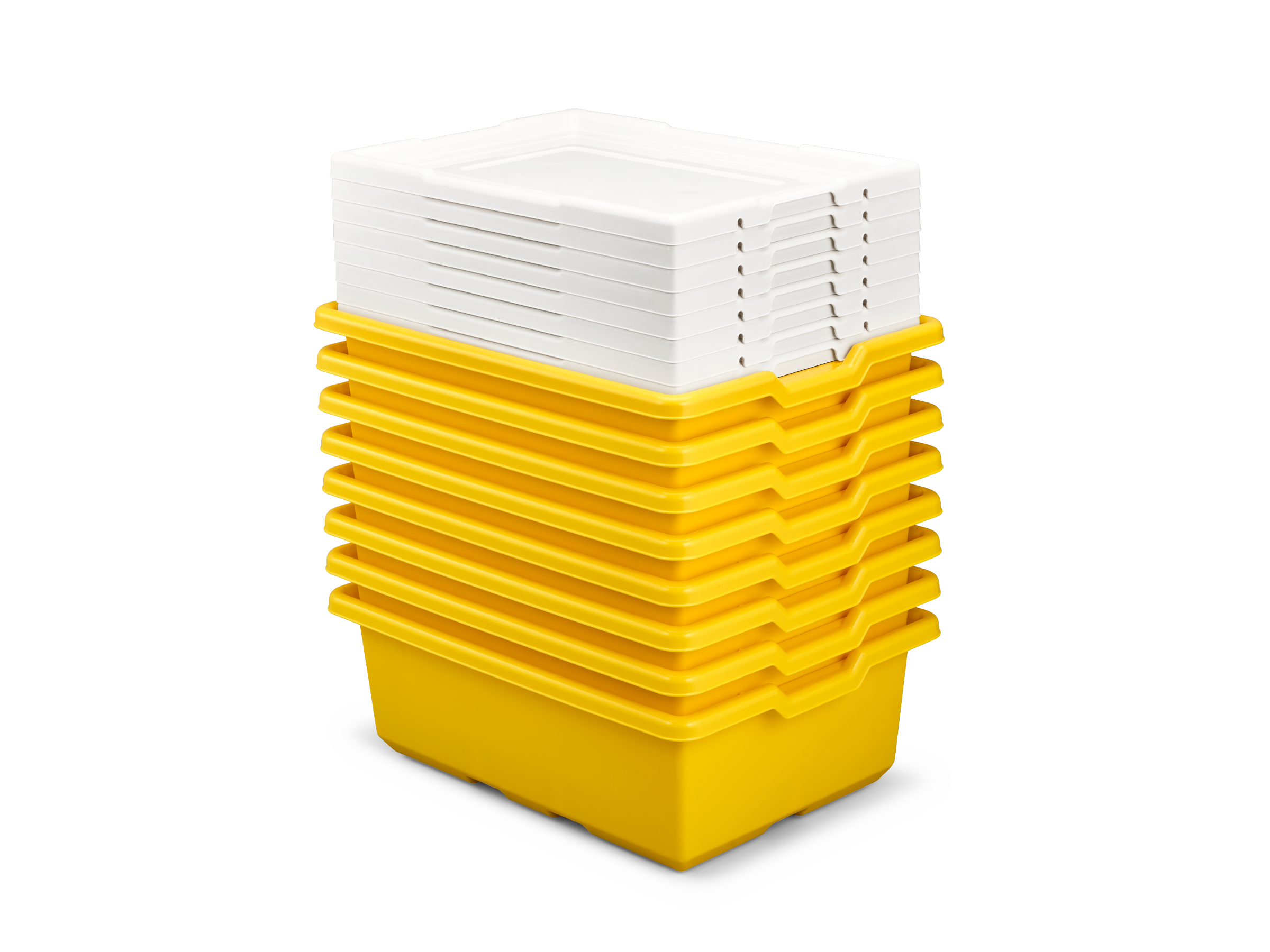 Medium storage box, yellow (8 pcs)