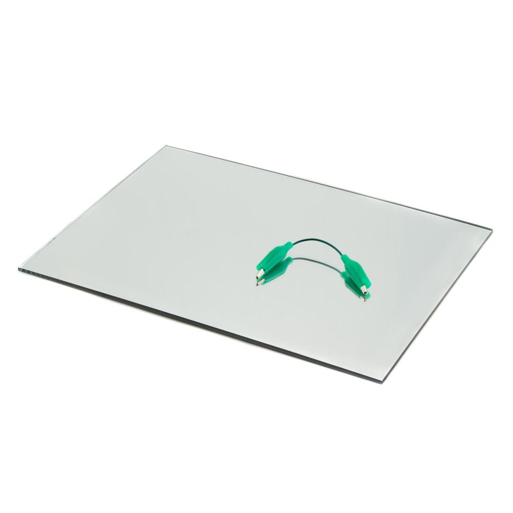 Silver Mirrored Acrylic Sheet (Extruded) 3mm x 400mm x 300mm